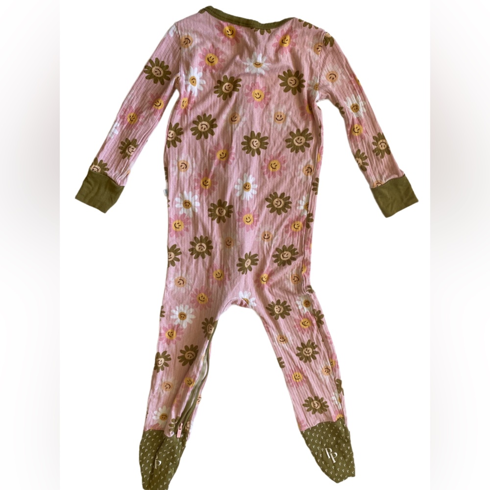 NWOT Posh Peanut Flower Power Smile One Piece Size 2T - Picture 3 of 6